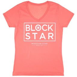 Missouri Star Block Star Coral T-Shirt - XL Primary Image