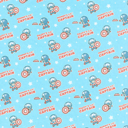Character Nursery Collection - Daddy's Lil Captain Blue Yardage