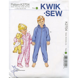 Girls'/Boys' Raglan Sleeve Sleeper and Jumpsuit Pattern Primary Image